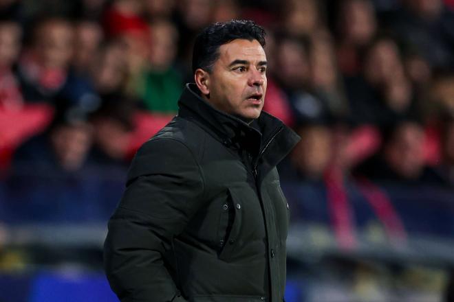 Míchel, en el partido de Champions del Girona contra el Liverpool (Foto: Cordon Press).