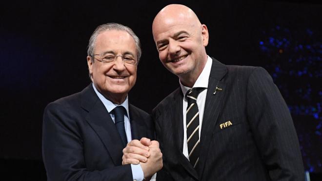 Florentino Pérez y Gianni Infantino (Cordon Press)