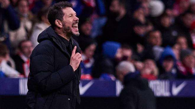 Diego Pablo Simeone en el Atlético de Madrid - Sevilla de LALIGA (Foto: Cordon Press)