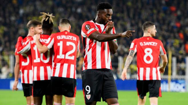 Gol de Iñaki Williams ante el Fenerbahçe en Estambul (Foto: Athletic Club).