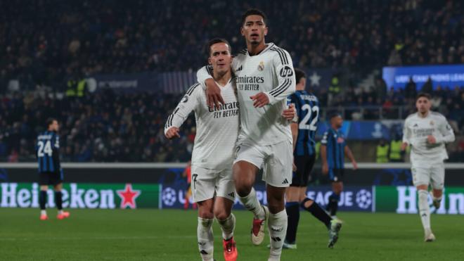 Lucas Vázquez y Jude Bellingham ante el Atalanta (Fuente: Cordon Press)