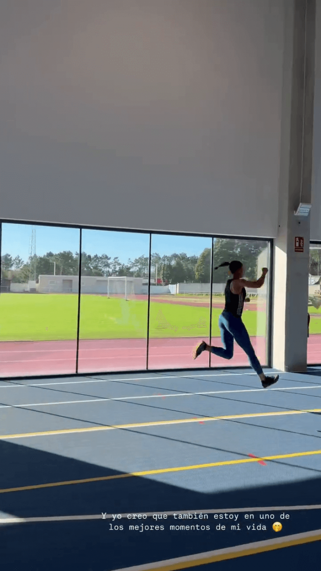 Ana Peleteiro en uno de sus entrenamientos (Instagram: @apeleteirob)