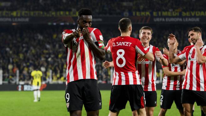 Golazo de Iñaki Williams ante el Fenerbahçe en Estambul (Foto: Athletic Club).