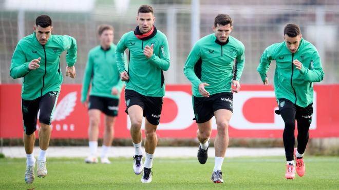 Los Leones se machacan entrenando en Lezama; su calendario es agotador esta temporada (Foto: Athletic Club).