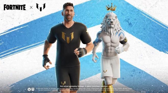 Las skins de Messi en Fortnite son una realidad con diferentes packs a base de paVos.