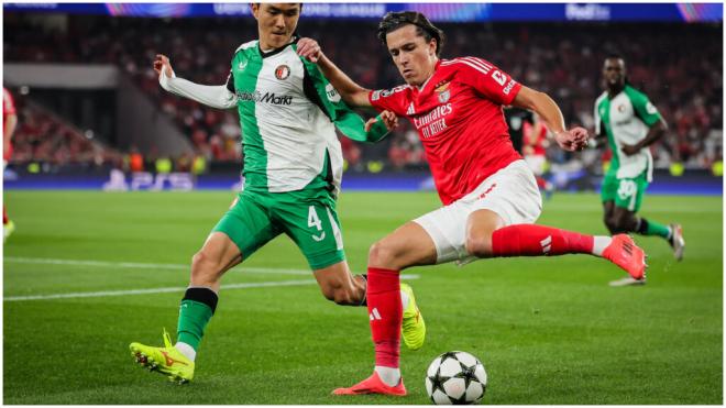 Álvaro Carreras, lateral del Benfica. (Fuente: Europa Press)