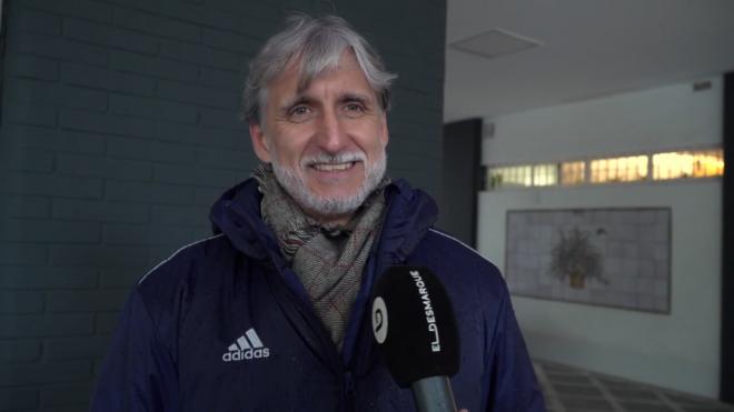 Pablo Alfaro, durante una entrevista reciente en ElDesmarque.
