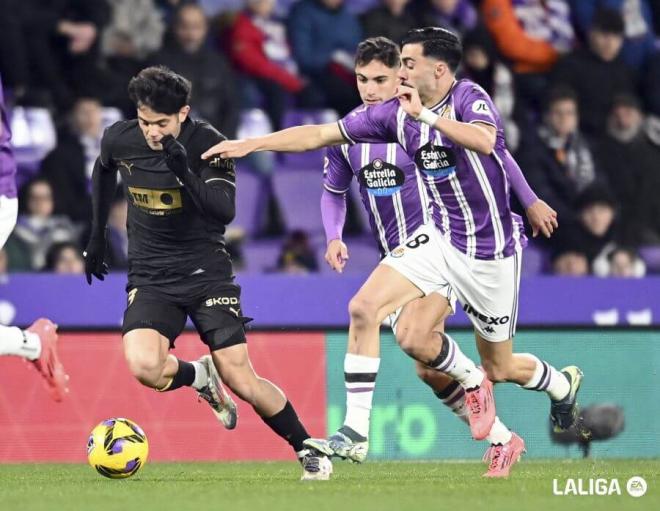 Fran Pérez, ante el Real Valladolid (Foto: LALIGA).