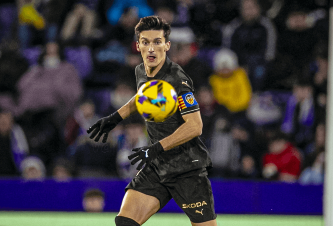 Pepelu, ante el Real Valladolid (Foto: Valencia CF).