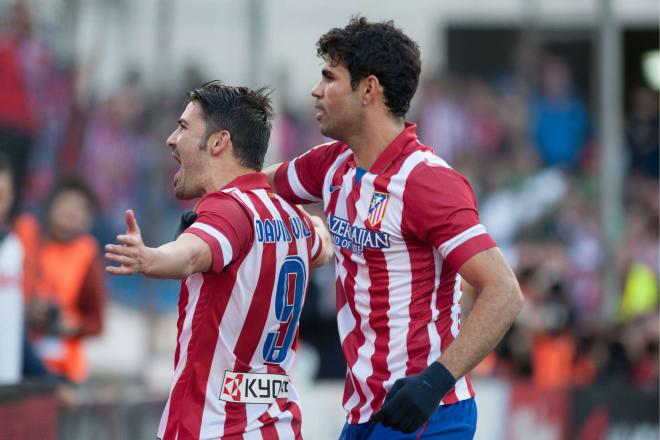 David Villa y Diego Costa en la temporada 2013/14 (Foto: Cordon Press)