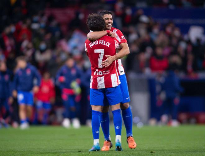 Joao Félix y Luis Suárez en la campaña 2020/21 (Foto: Cordon Press)