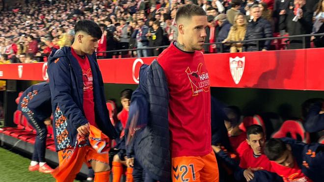 Mihailo Ristic en el Sánchez-Pizjuán (Foto: Kiko Hurtado).