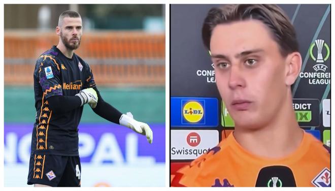 David De Gea y Martinelli, portero de la Fiorentina.