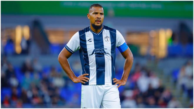 Salomón Rondón en el Pachuca- Al Ahly. (Fuente: @Tuzos)