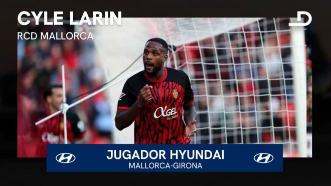 Larin, Jugador Hyundai del Mallorca-Girona. 