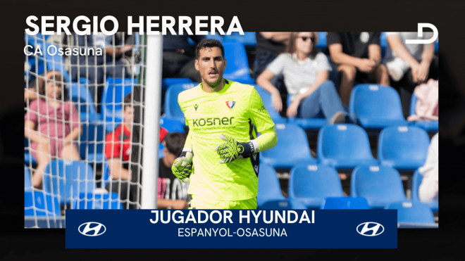 Sergio Herrera, Jugador Hyundai del Espanyol-Osasuna.