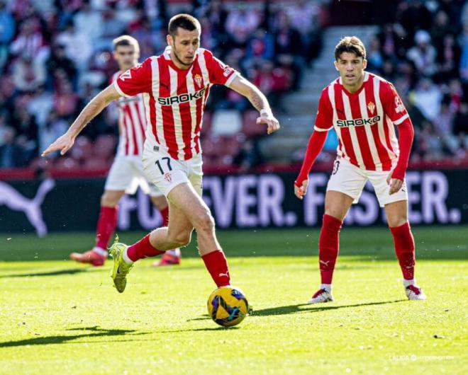 Dubasin, en el Sporting-Ferrol (Foto: LaLiga).