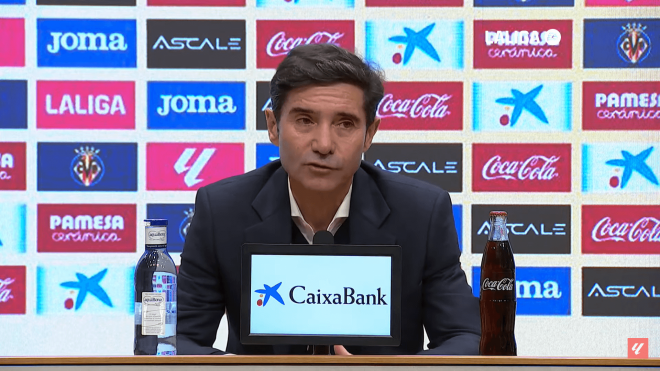 Marcelino, en rueda de prensa tras el Villarreal-Real Betis.