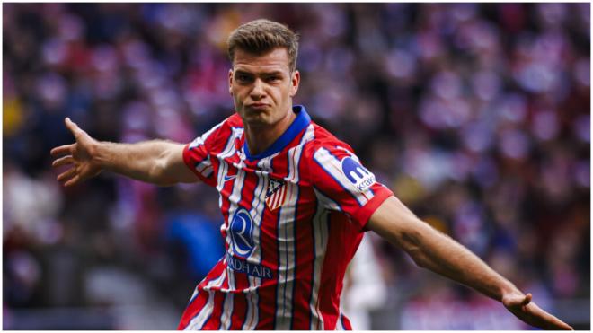 La celebración de Sorloth ante el Getafe. (Fuente: @Atleti)