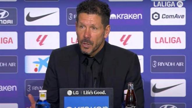 Simeone, en rueda de prensa