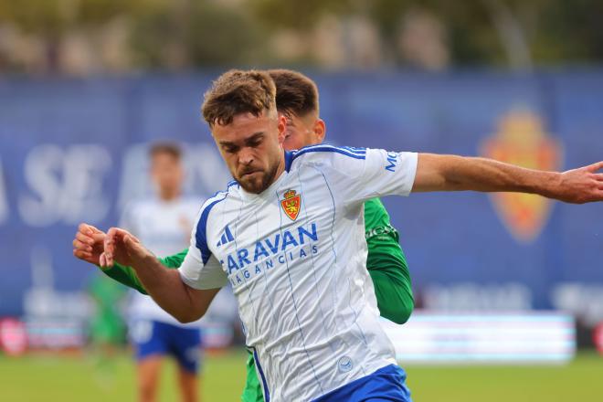 Mario Soberón, en un partido con el Real Zaragoza (Foto: LaLiga).