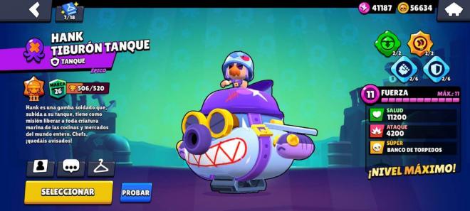 Hank, el tanque de Brawl Stars