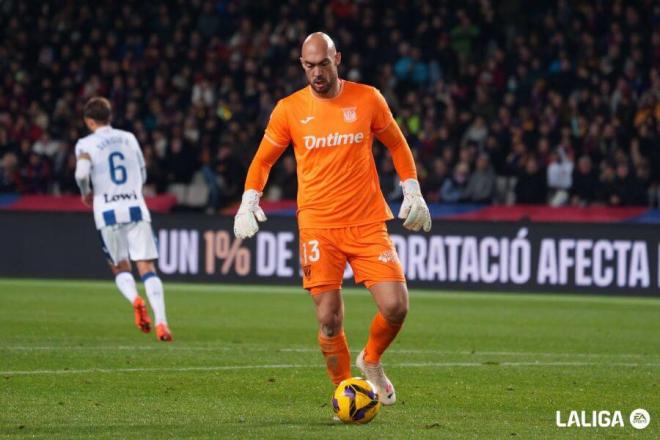 Marko Dmitrovic, en el Barça-Leganés (Foto: LaLiga).