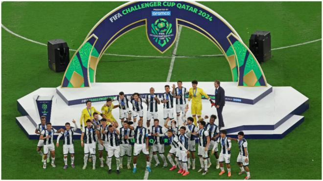 Los jugadores del Pachuca celebrando su pase a la final (Cordon Press)