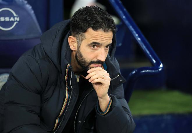 Rubén Amorim, en el partido del Manchester United-Manchester City (FOTO: Cordón Press).