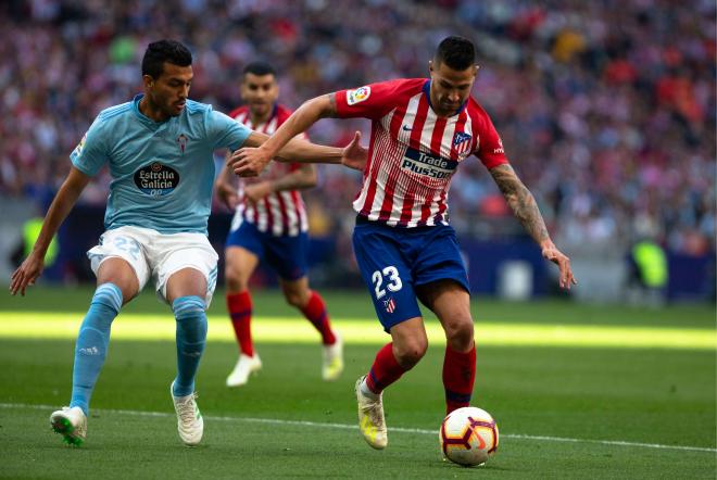 Cabral frente al Atlético (Cordon Press)