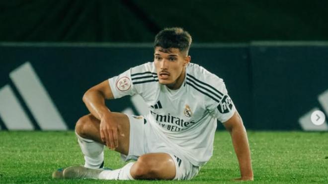 Yusi, durante un partido con el Castilla (Foto: Instagram Yusi)