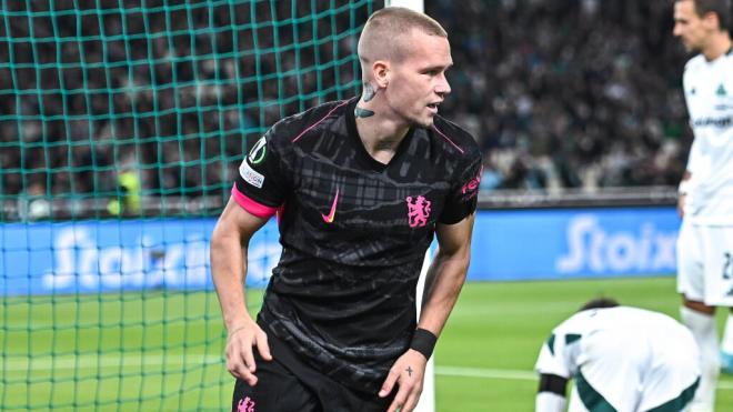 Mykhailo Mudryk en un partido frente al Panathinaikos (Foto: Cordon Press)