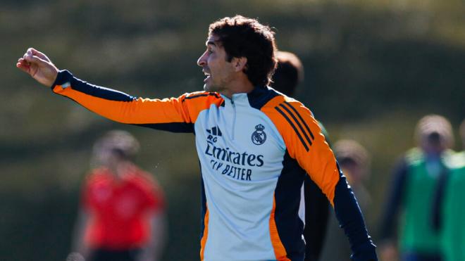 Raúl González durante un partido del Real Madrid Castilla (Fuente: Real Madrid)