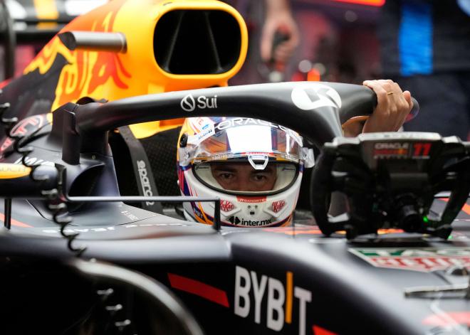 Checo Pérez, en una carrera con Red Bull durante 2024 (Foto: Cordon Press).