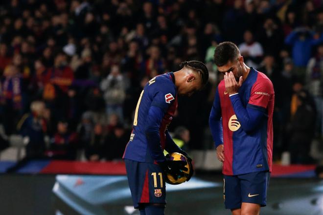 Ferran Torres y Raphinha, en el partido frente al Leganés (Foto: EFE)