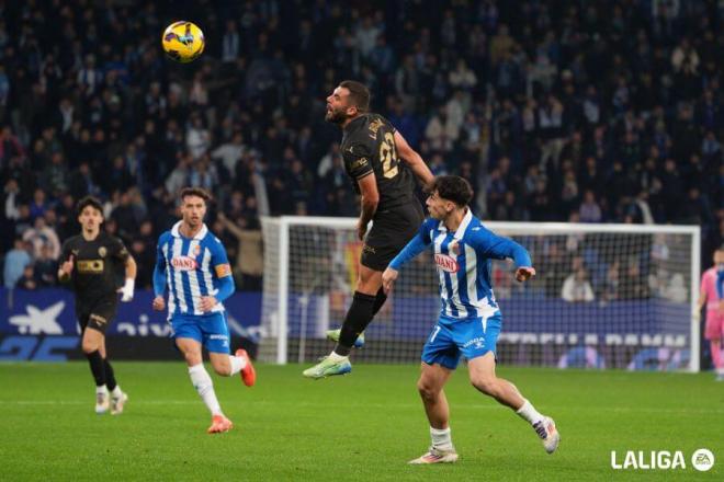 Luis Rioja, ante el RCD Espanyol (Foto: LALIGA).