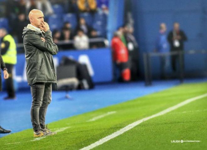 Óscar Gilsanz, durante un partido con el Dépor esta temporada. (Foto: LALIGA)