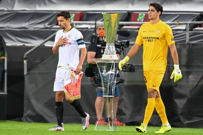 Jesús Navas, capitán del Sevilla en la final de la Europa League de 2020 (Foto: Cordon Press).