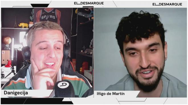 Iñigo de Martín en el Twitch de ElDesmarque.