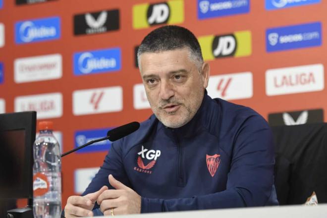 Xavier García Pimienta, en la rueda de prensa previa al partido ante el Real Madrid (Foto: Kiko Hu