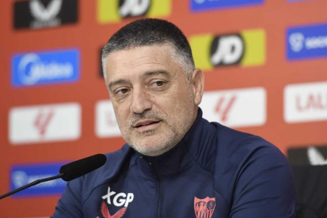 Xavier García Pimienta, en la rueda de prensa previa al partido ante el Real Madrid (Foto: Kiko Hu