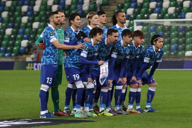 El Gent, en su partido de Conference ante el Larne (Foto: Cordon Press).