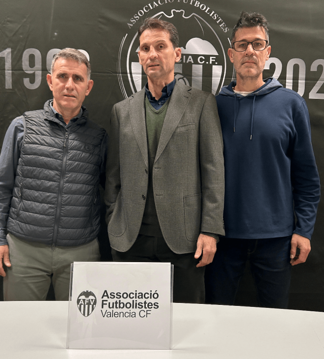 Nando, Fernando Giner y Luis Alcalá en su vuelta a Valencia