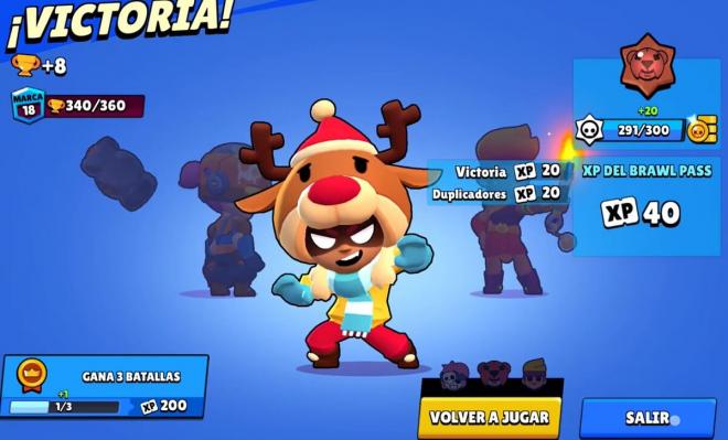 Nita Abrigadita en su versión recolor en estas Navidades 2024 de Brawl Stars.