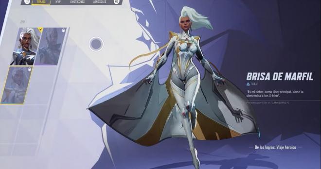 Storm Brisa de Marfil, la skin gratuita de Ororo Munroe en Marvel Rivals.