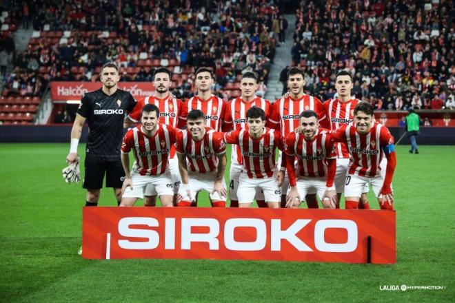 El once del Sporting contra el Málaga (Foto: LALIGA).