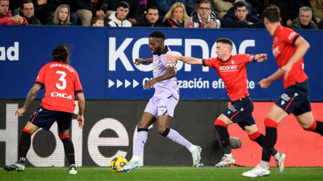 Iñaki Williams la juega ante Osasuna en El Sadar (Foto: Athletic Club).