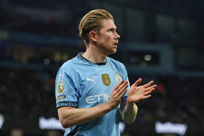 Kevin de Bruyne, en un partido con el Manchester City (Foto: Cordon Press).