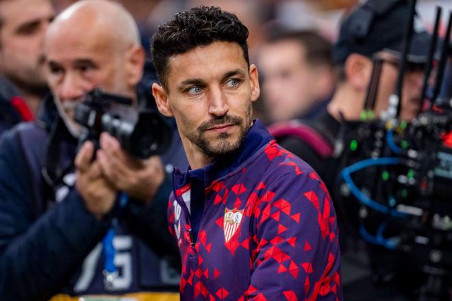 Jesús Navas, en el Santiago Bernabéu (Foto: Cordonpress)