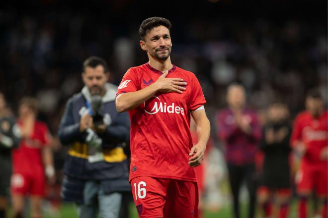 Jesús Navas, en el Santiago Bernabéu (Foto: Cordonpress)